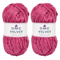 DMC 벨벳 뜨개실 2p, 11 보르도, 100m, 2개