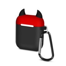 MINIPLE 데빌 에어팟 이어폰 케이스, 블랙
