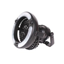 벅703 캠핑용 LED 2in1 팬라이트선풍기, 블랙, 1개