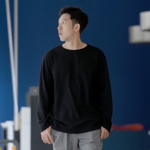 옥스타 남성용 소매 트임 긴팔 티셔츠