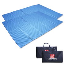 에코라이프 코만도 2단 중형 캠핑매트 + 가방 2p, 블루