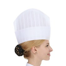 티팜 주방용 일회용 종이모자 22cm FREE T-53, 화이트, 30개
