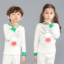 동물원 아동용 잠자는돌프 30수 9부 후라이스 상하내의 세트