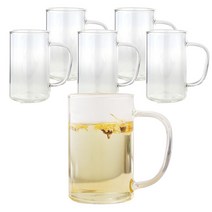 삼호유리 내열유리 손잡이 유리 머그컵 270ml mug cup-2, 6개