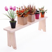 미르와나무 레드파인 원목 다육이선반 화분진열대 750 x 140 x 240 cm, 1단