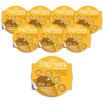 리틀빅파우 전통적인칠면조 & 야채 강아지 사료, 85g, 8개