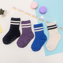 아동용 V빌트 링글 양말 4p