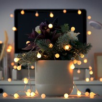 레토 LED앵두전구 줄조명 100구 LCB-100 + 리모컨, 웜화이트