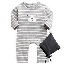 그린베베 라인 인조밍크기모 우주복 2종세트