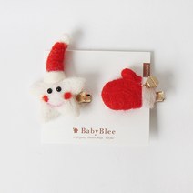 베이비블리 크리스마스 헤어핀세트