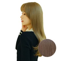 가발매니아 수제통 프론트레이스 긴머리 가발 빌드펌, 매트브라운, 1개