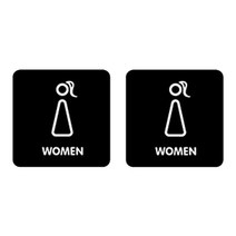 니즈웰 포맥스 픽토그램 안내 표지판, 1-2(여자화장실), 2개