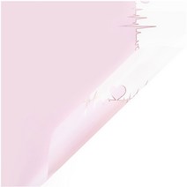 에스피글로벌 클리어 라인 I LOVE YOU 플라워 포장지, 슈가 블라썸, 20개