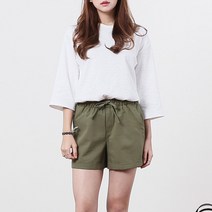 단군 여성용 네츄럴린넨 밴딩반바지