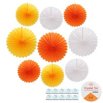 리빙다 페이퍼휠 + 고리형마운트 + 낚시줄 세트, 오렌지 + 옐로우