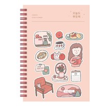 대시앤도트 오늘도 뿌듯해 100일 스터디 플래너 + 스티커, 피치핑크