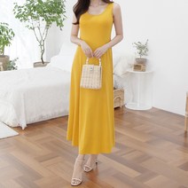 세이스타일 샌드 나시 A라인 민소매 원피스