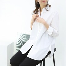 팡팡샵 C 화이트절개 셔츠 임부복