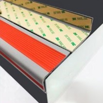 네츄럴파크 PVC 논슬립 계단 미끄럼 방지보호대 코너각, 3개, 레드
