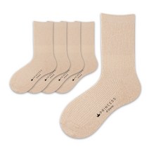 헤이내꼬 여성용 디즈니프린세스 골지 메탈 중목양말 5켤레