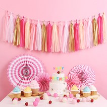 파티해 DIY 데코 태슬가랜드 5종, 러블리