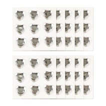 하트 큐빅 보석 스티커, 화이트, 10개