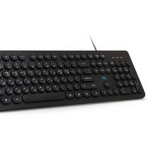 TG삼보 아이솔레이션 라운드형 유선키보드, TG-K8600U, 블랙, 일반형