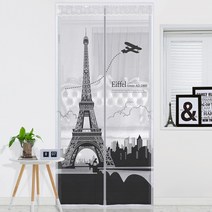 다샵 일체형 자석 프리미엄 모기장 + 찍찍이테이프 6p + 오픈고정자석 4p, 에펠탑(모기장), 랜덤 발송(자석)