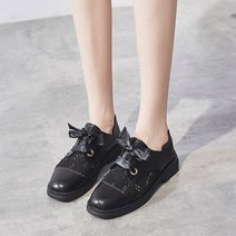 올나인 여성용 트위트 패턴 모던 모어클 로퍼