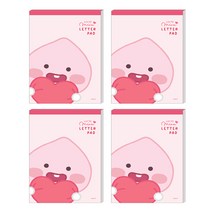 카카오 리틀프렌즈 패드 편지지, 리틀어피치, 4개