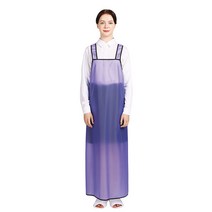 웰프런 우레탄 방수앞치마 검정파이핑 대, 반투명 퍼플, 1개