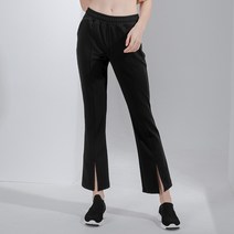 뒤란 여성용 소프트 프런트 슬릿 부츠컷 스포츠 바지 DFW-PL8003