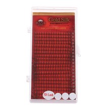 하나 골드 실크 5D 래쉬 인조 속눈썹 0.05 x 10mm, 블랙(C), 1개