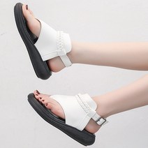 올나인 여성용 토오픈 머핀 패션 샌들