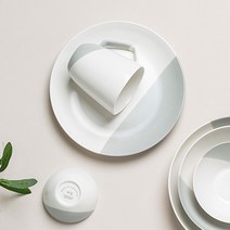 쓰임 하프문 머그, 네오블루, 4개