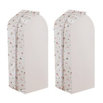 마켓피오 모던 행거 옷커버 삼각핑크 90 x 30 cm, 1개입, 2개