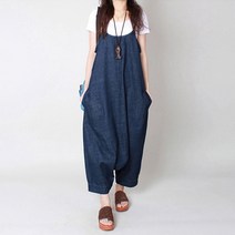 유니제이 첼스 투웨이 데님멜빵 점프수트