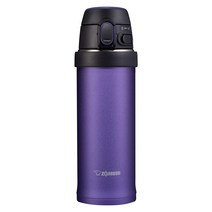 조지루시 플립앤고 보온보냉 원터치 텀블러 SM-QAF48, 퍼플(VK), 480ml