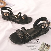 JHcompany 여성용 뉴트로 스트랩 포인트 샌들