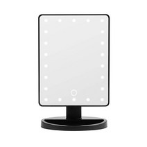 유니엘 뷰티 22LED 조명거울, 블랙