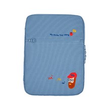 안테나샵 오거나이져형 포켓 노트북 파우치, 부클비어드맨