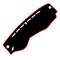 어바인클래스 벨벳 논슬립 차량 대시보드 커버 매트 블랙 앤 레드 + 더스트백 세트, 기아, K9 (스피커유 / HUD유)