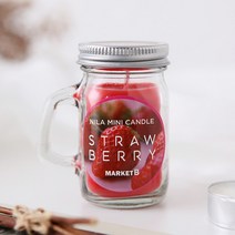 마켓비 NILA 미니캔들 KS1008CDJ, 스트로베리, 24개