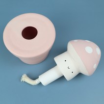 채소 삼총사 디퓨저 버섯 분홍색 7.5 x 7.5 x 10 cm, 웨딩데이