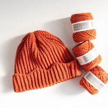 야나 램스울 크라운 비니 뜨개질 DIY패키지, 1세트, 707