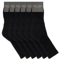 코지라벨 남성용 스포츠 쿠션 베이직양말 6족