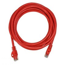 넥상스 극동 CAT6 UTP 4Pair 기가비트 제작 케이블 10m, 레드, 1개