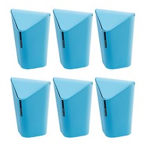 블럭마트 가정용 사무실 쓰레기통 S, 랜덤발송, 6개