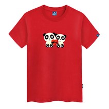 진마니아 하트 판다 라운드 반팔티 TS-358