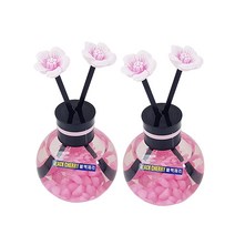 지비유 체리티 아로마 디퓨져 120ml x 2p + 스틱 2종 x 4p + 스티커 2p 세트, 블랙체리